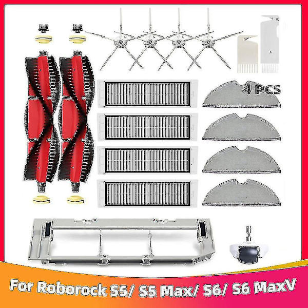 Xiaomi Roborock S5 S50 S5 Max S6 S6 Maxv S6 Pure E4 E5 -robotti-imurin varaosat, pääsivusharja, Hepa-suodatin M