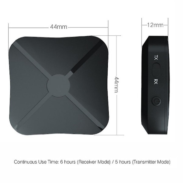 2-i-1 Bluetooth-sender og -mottaker trådløs adapter TV-stereolyd - Xin