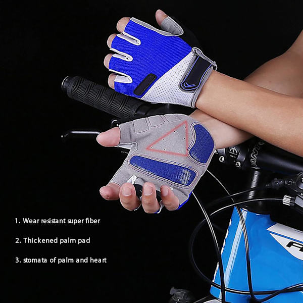 Roning Fingerless Handsker Mænd Kvinder Fiskeri Kajakroning Padling Vandring Sejlads Roning Handsker (Rød, XL) rød ed xl