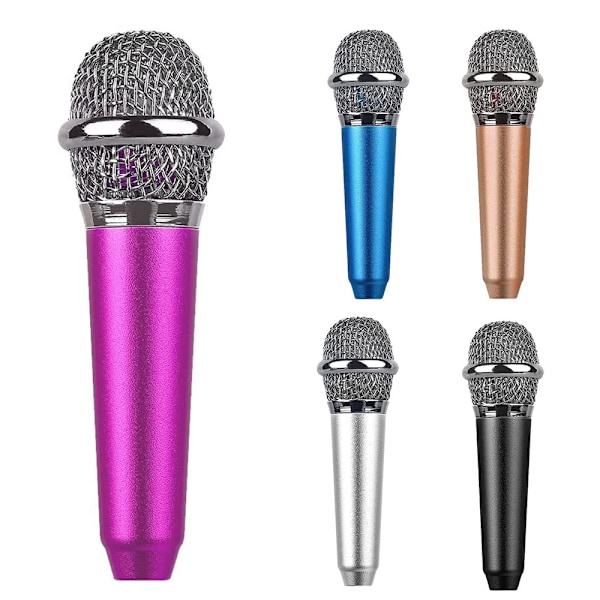 Mini bærbar vokal/instrumentmikrofon til vokal silver