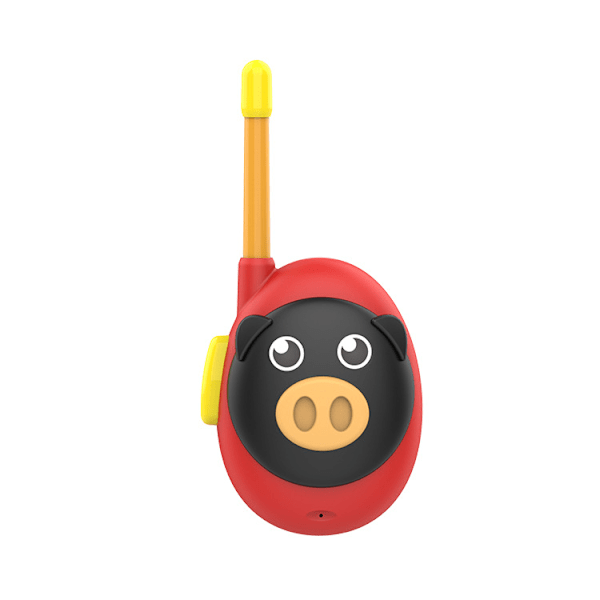 Cute Red Pig Rechargeable Walkie Talkie Kids Adult