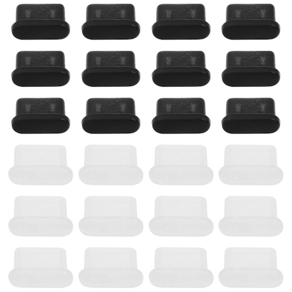 30 st datorladdare bärbara datorer Usb C-portlås USB-portlås Typ-C Anti-Stopper hörlursuttagsskyddsplugg