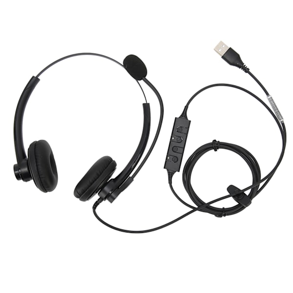 Langallinen puhelin kuulokemikrofoni meluvaimennus binauraliset yritys kuulokemikrofoni mikrofonilla call center asiakaspalvelu USB-liitin