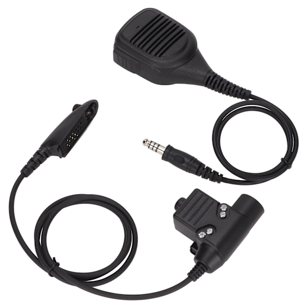 7,1 mm handhållen mikrofon Plug and Play Walkie Talkie axelmikrofon med U94 PTT för MOTOROLA GP338 GP‑328 GP‑340 GP‑380