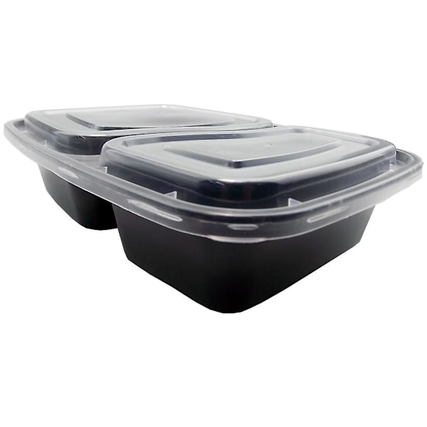 Kabalo 10-pack Premium 2-fack stapelbar mikrovågsugn återanvändbar lunchlåda matbehållare måltidsprepp