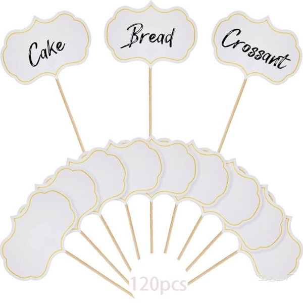 120 st Cupcake Picks Tomma Tandpetarflaggor Bufféetiketter 120 pcs 120 pcs