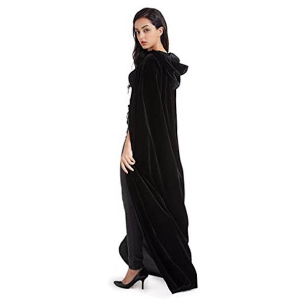 Hættekappe Kappa Lang FLØJLS Kappa Vampyr Kostume Halloween Voksen