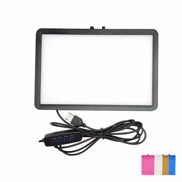 Video light 2-pack, portable dimmable 5600K LED photography