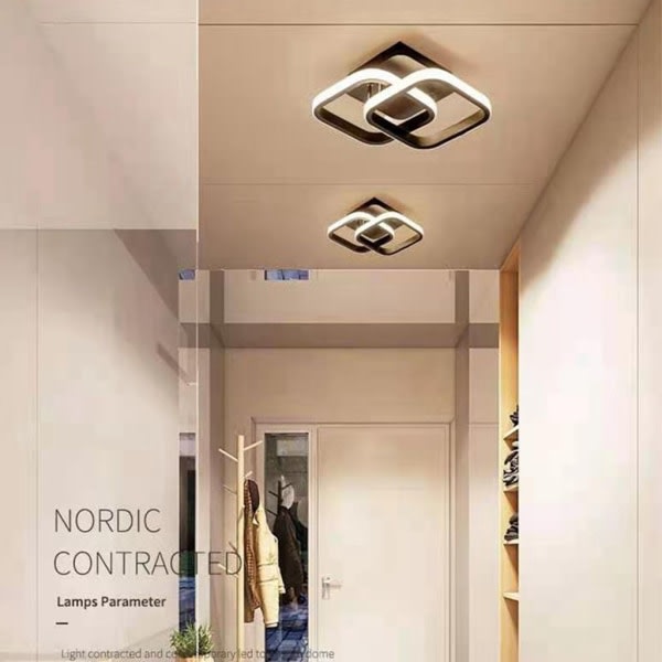 22W LED-taklampe, taklampe, vegglampe, korridorlampe, tosidig stue