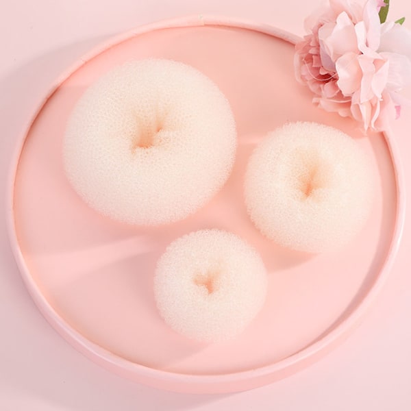 3-pack Hårknutskuddar för Kvinnor Donut Shapers Knuthårband H