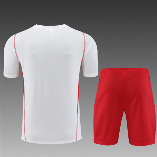 23-24 Ny säsong Flamenco Vuxen/barn Kortärmad Jersey Set vit white 16