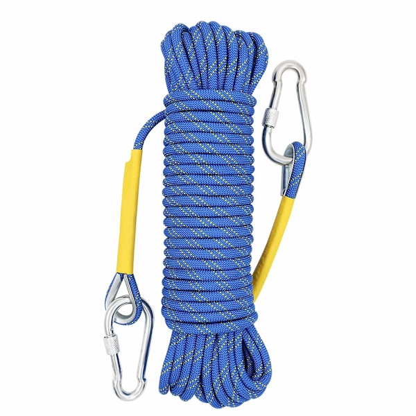 Multifunktionellt rep 8 mm 10 m utomhus nödrep, multifunktionellt sladd säkerhetsrep för magnetisk fiske vandring grottforskning camping räddning, blå 10m