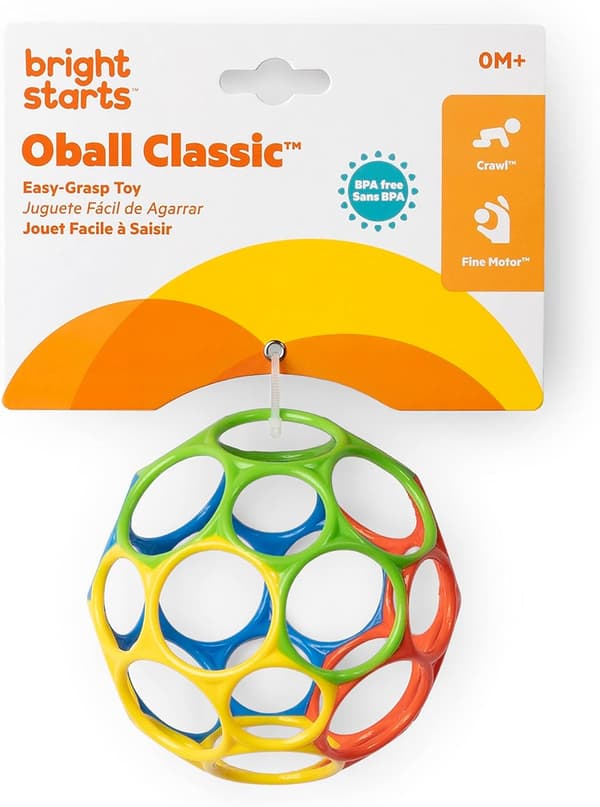 Oball Classic Bold - Rød, Gul, Grøn, Blå, Aldre Nyfødt +