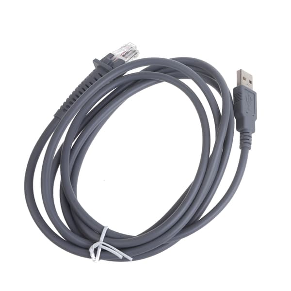USB-forbindelseskabel Lang Længde Udskiftningsdatakabel 2m/7FT Velegnet til GD4130 QD2100 GBT4100 Scannere Holdbar