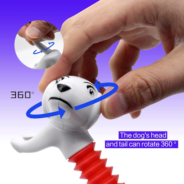 2 st Fidget Sensory Tubes Leks Hund Partypresenter Pop Tubes Fidget Leks