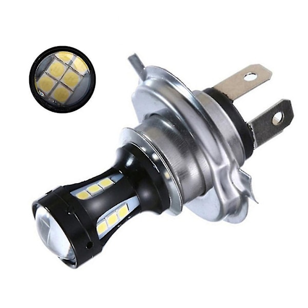 H4-moottoripyörän ajovalopolttimo 3030 18smd LED-auton ajovalopolttimo 950lm 6000k 18w 12-24v fw