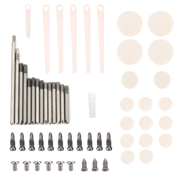 Metal Clarinet Repair Maintenance Parts Screws Pads Tool Kit Clarinet Accessories