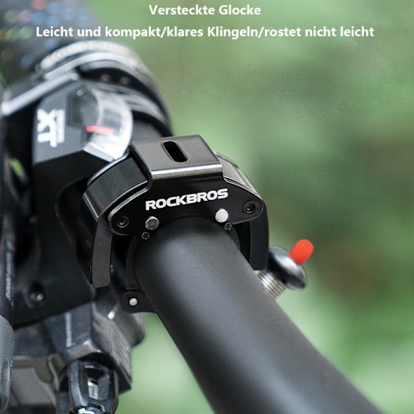 Cykelklocka 100dB Hög Aluminiumlegering Miniklocka för Cykel Cykel MTB Mountainbike Ebike | Cykelhorn Cykelklocka | 22.2mm
