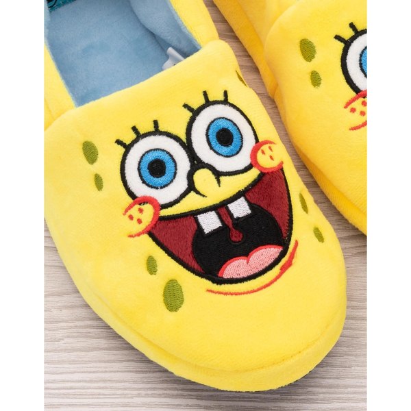 Spongebob Square Kids/Kids Face Slippers 12 UK Child Yellow/Blue Yellow/Blue 12 UK Child