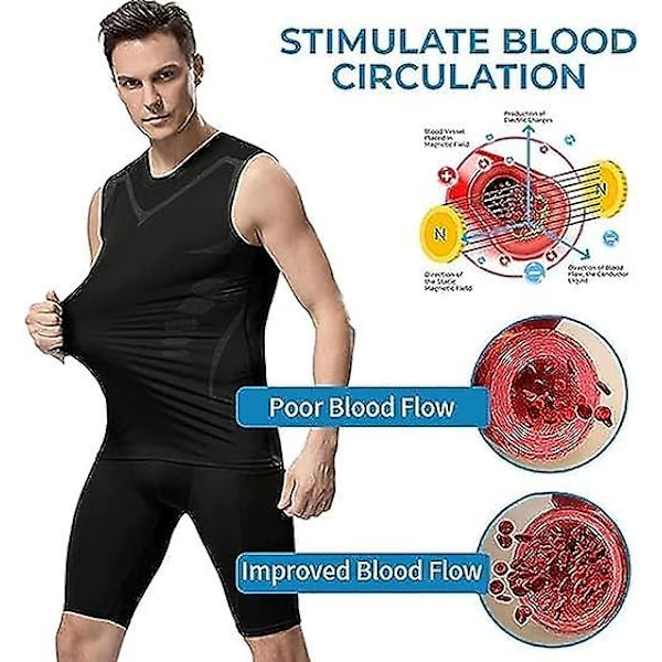 Ionic Shaping Vest Mænds Body Shaper 2023 Ny Version Ionic Shaping Vest Mænds Komfortable Åndbar Is Silke Stof
