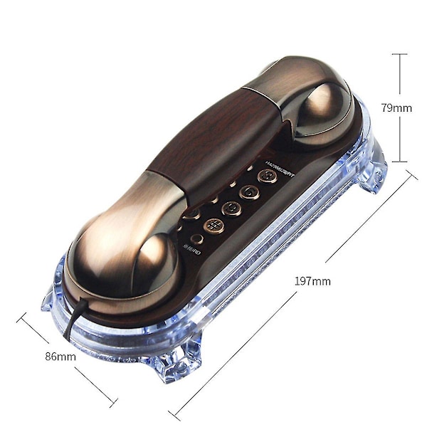 Retro kablet fasttelefon med nummerlagring Veggmontert for hjemmet