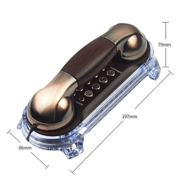 Retro sladdtelefon med numrerlagring Väggmonterad för hemmet