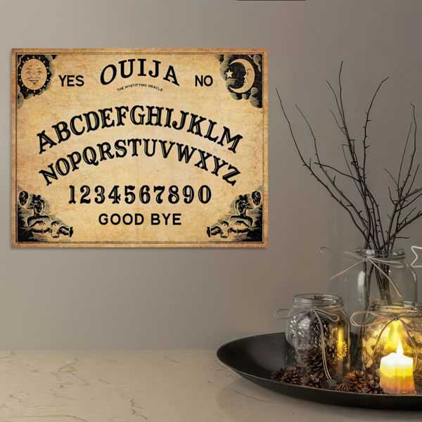 1 st canvasposter, Ouija bräde tryck affisch, mörk akademisk affisch väggkonst för vardagsrum 15.8*23.7inch/40*60cm Unframe
