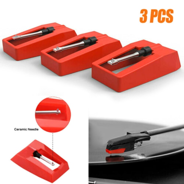 PCS LP Vinyl Platespillerpatron Stylus Pickup Heads for Platespiller Fonograf