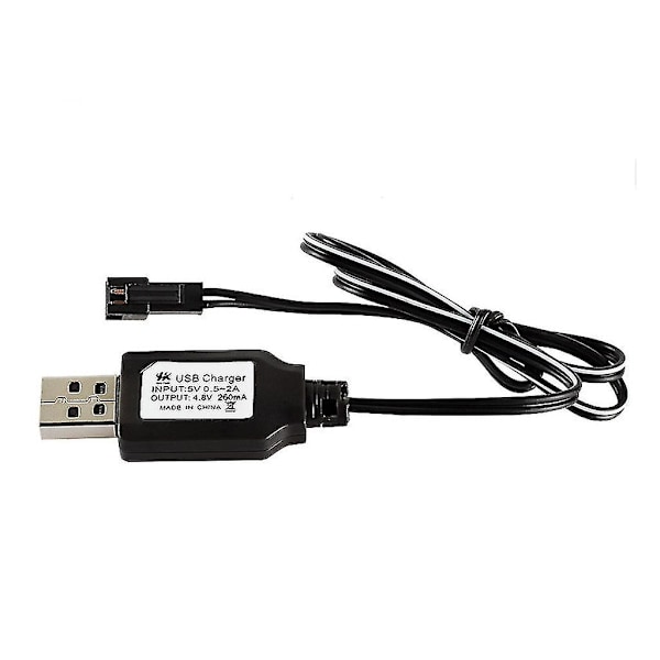 Opladningskabel Batteri USB-oplader Ni-cd Ni-mh Batterier Pakke Sm-2p Stikadapter 4.8v 250ma Output Legetøj Bil