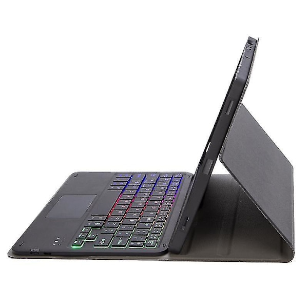 Samsung Galaxy Tab S6 Lite A610b-as Læder Tablet Cover med Fåreskindstekstur og Bagbelyst Bluetooth Tastatur[qb]