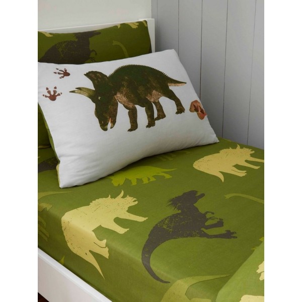 Prehistoric Dino Sheet Set Double Green Green