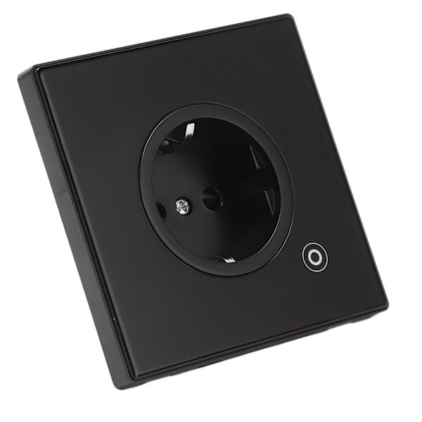 Smart Socket 16A 3000W Modern Design Multi Function Smart Timing Wall Outlet EU Plug 95?245V Svart WiFi-version