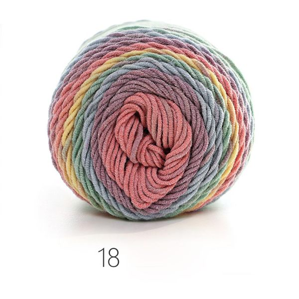 100 gram ullgarn Bomull Hekling strikking 18 - logg
