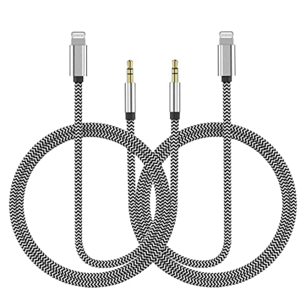 Aux-kabel för iPhone, Aux-ljudadapterkabel kompatibel med iPhone 14 13 12 11 XS XR X 8 7 6