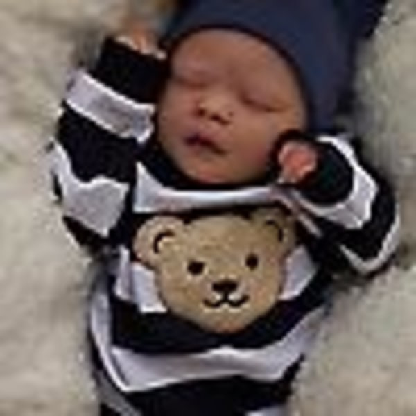 16 tum Reborn Baby Dolls Full Body Silikon Realistisk Bebe Boneca Nyfödd Sovande Pojke Mjuk Beröring Leksaker För Barn Barn Gåvor