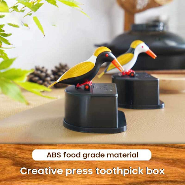 Automatisk Fågel Tandpetare Dispenser, Automatisk Fågel Tandpetare Press Tandpetare Box