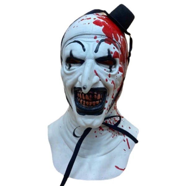 Terrifier 2 Art the Clown -naamio Cosplay-asu naamiaisasuste B