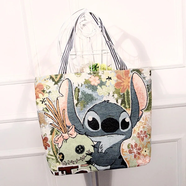 Anime Disney Stitch trendy handbag Mickey Mouse casual school bag