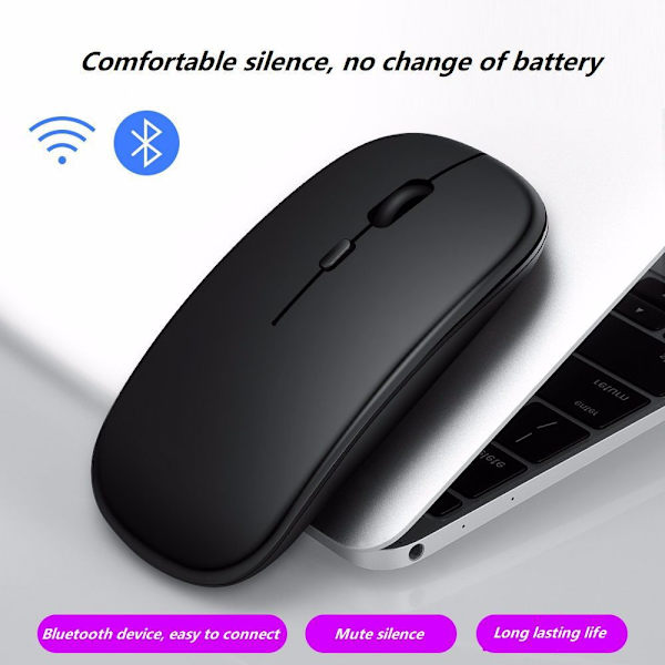 Trådløs Bluetooth-mus kompatibel med bærbar computer / Macbook / iPad