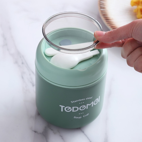 500ml Rostfri Termos Matlåda med Sked för Barn C