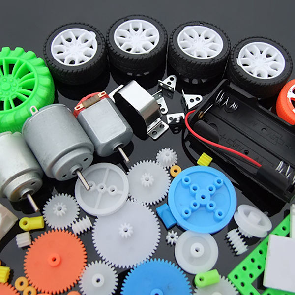 112 st DC-motorkit Elektrisk minmotor med plastväxlar Motorfäste Axel Propeller för DIY vetenskapsprojekt