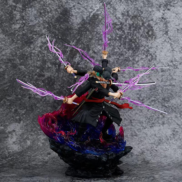 One Piece Anime Figur 39cm Roronoa Zoro Ashura Action Figur T