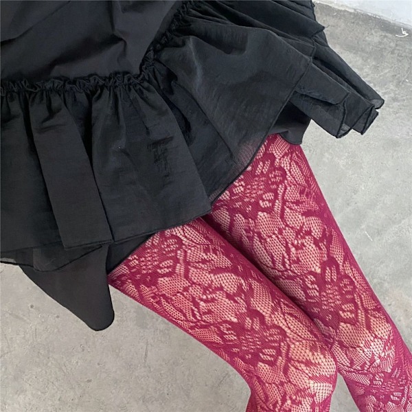 Mesh Dame Strømper Sort Black