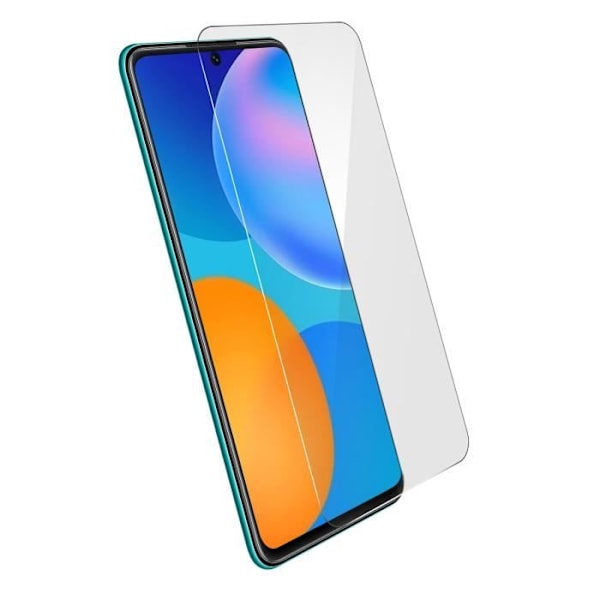 Skärmskydd Huawei P smart 2021 härdat glas 9H ultra-resistent transparent vit