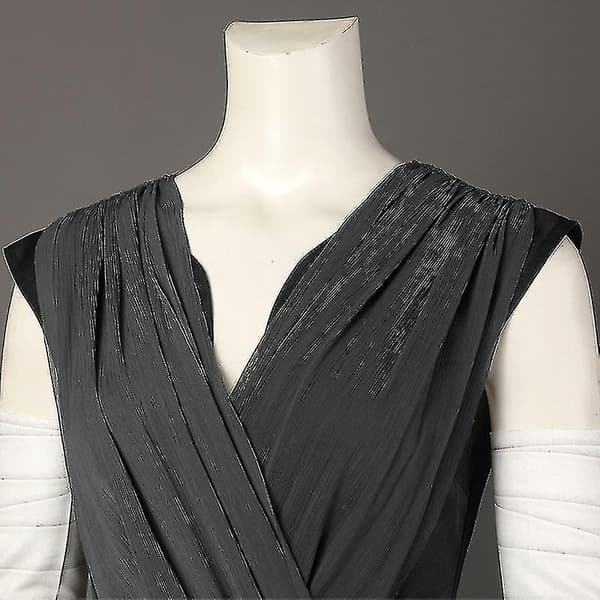 Rey Cosplay Kostumer Sort Jedi Ridder Fuld Sæt Halloween Karneval Kostume til Voksne XL