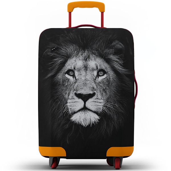 Tryckt resväska skyddande väska Dammskydd Lejon Lion S
