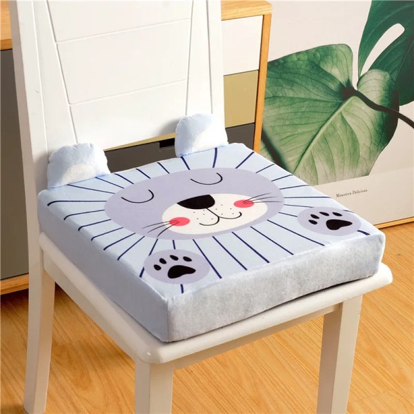 Baby Belt Kudde Avtagbar Barnstol Barnstol Säte Kudde Stol Booster Kudde Barnstol Öka säte Gray Mouse