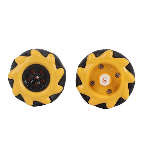 Mecanum-pyörän älykäs robottiauton osat ja lisävarusteet OmniDirectional DIY-lelukomponentit 48 mm (1 pari)