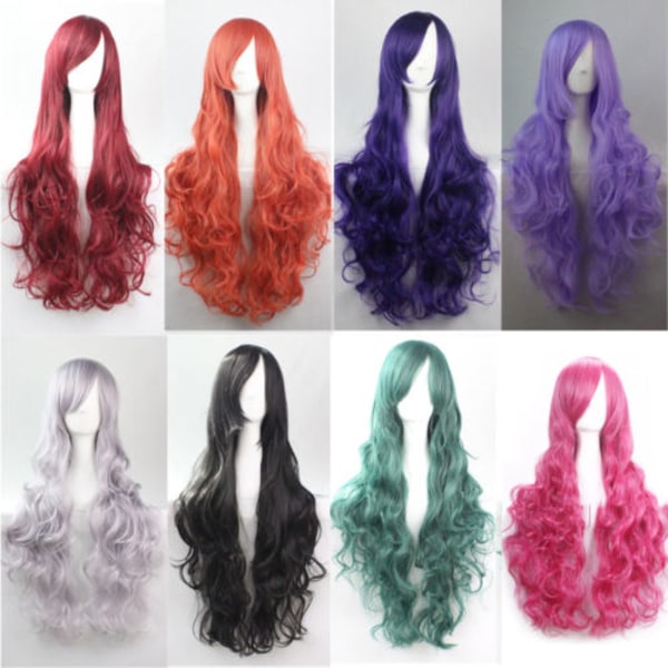 80cm Cosplay Party Wig Ladies light purple 80 cm