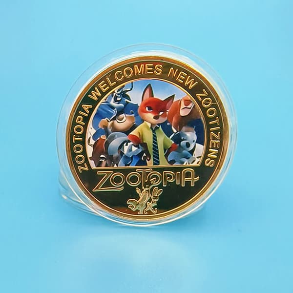 Zootopia Minnemynt | Dyrenes Rike Samlemedalje | Morsom Gave til Barn d